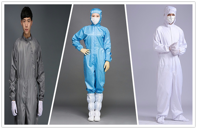 無塵服的不同款式防護等級和便利性